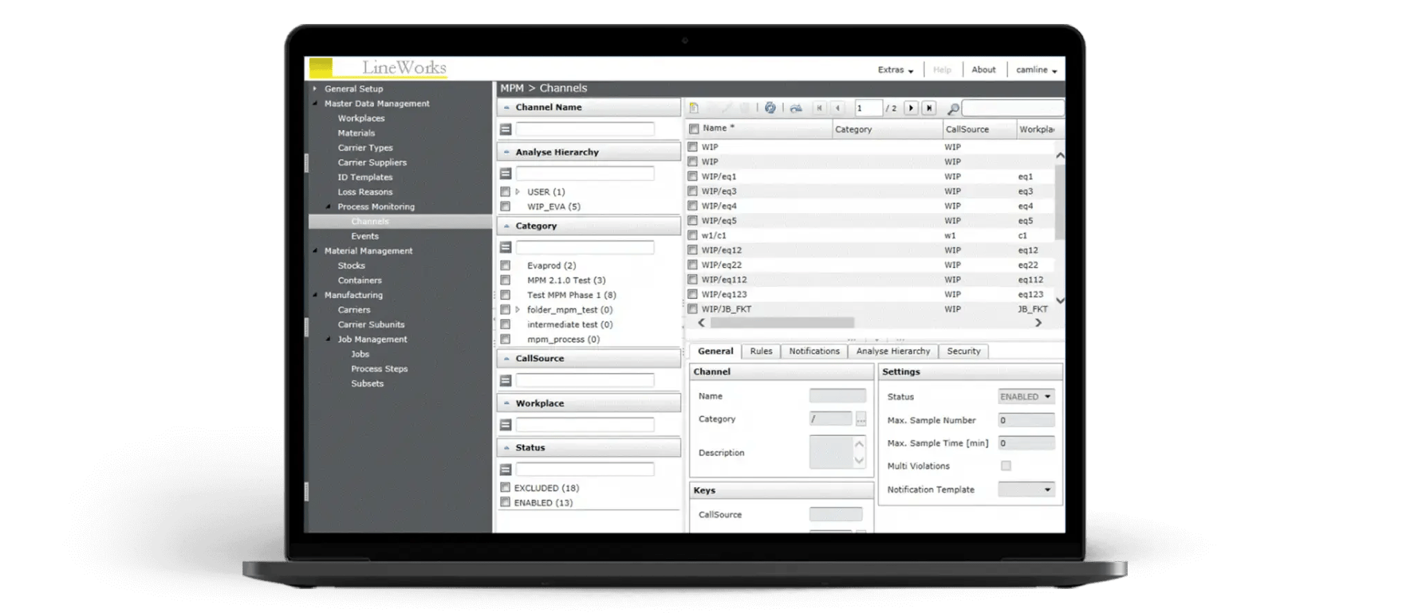 lineworks-mpm-user-interface